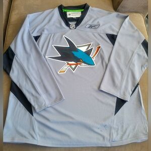 Vintage Reebok CCM San Jose Sharks Jersey Gray Adult Size 3XL
